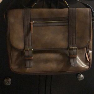 Brown Aldo Unelan Buckle Shoulder Bag